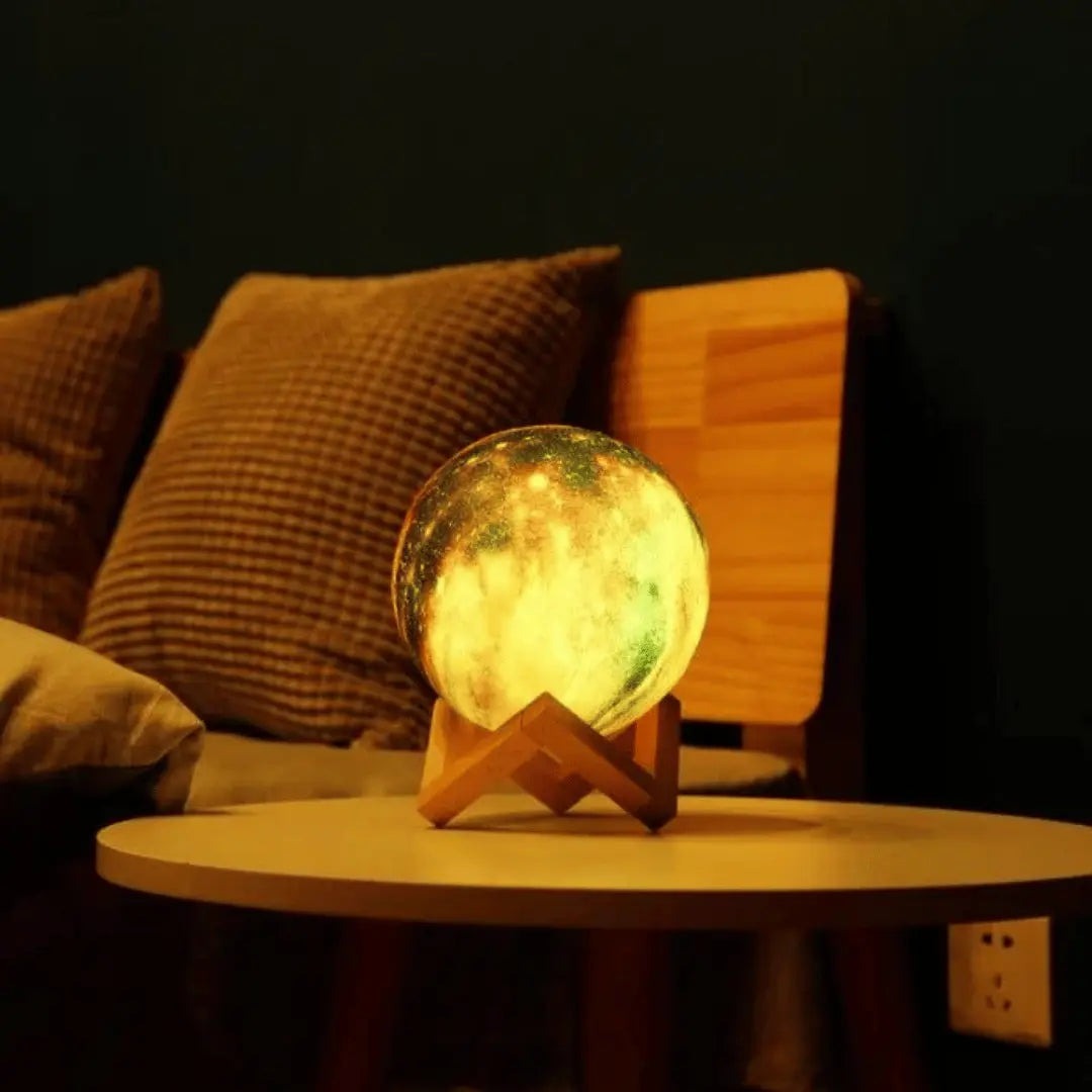 Lampe lune galaxie